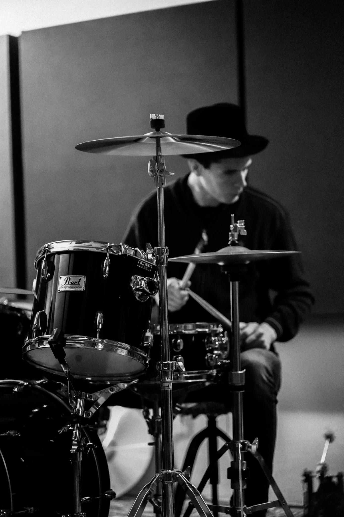 Bagremov Med Band rehearsal with electric guitar and drummer by Lunar Lens Creative Agency